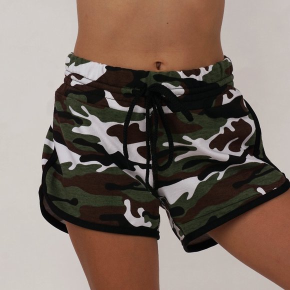 Camouflage Shorts Elastic Waist Band 506 - Picture 6 of 6